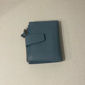 Blue Leather Wallet